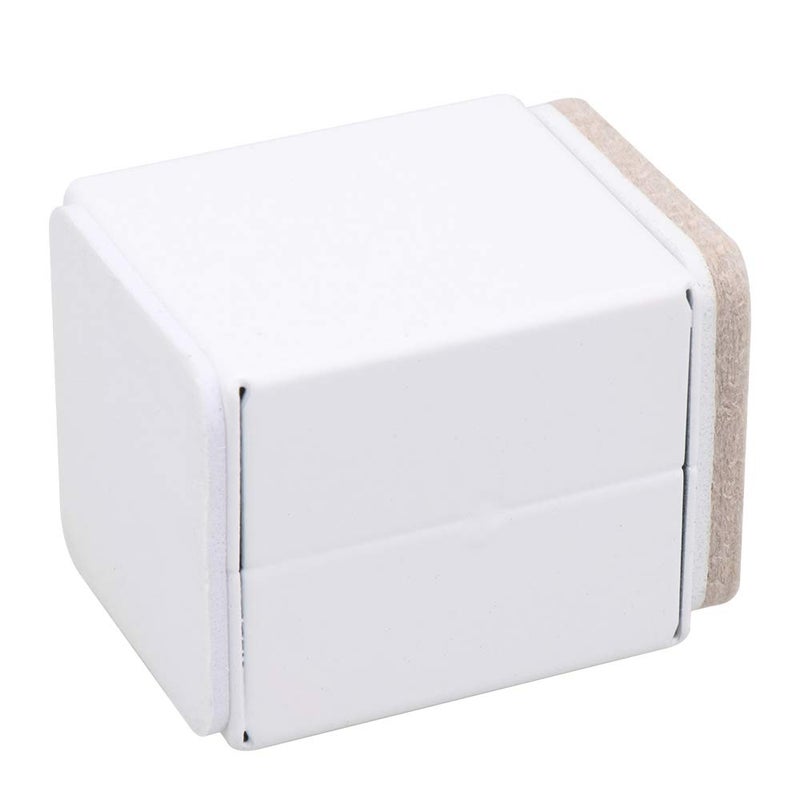 RDEXP 4X Carbon Steel Felt Furniture Legs Table Risers Square Supports White 40x52mm - Image 3